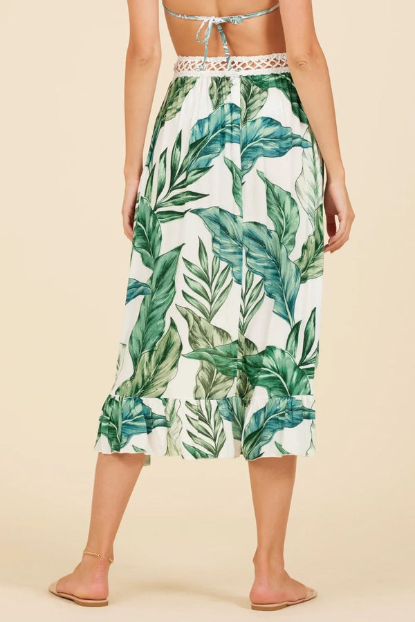 Surf Gypsy | Palm Leaf High Low Skirt
