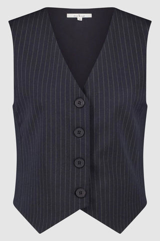 Circle of Trust | Jazz Gilet in Dark Blue Stripe