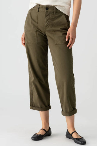 SANCTUARY | Cruiser Chino Semi-High Rise Pant Burnt Olive