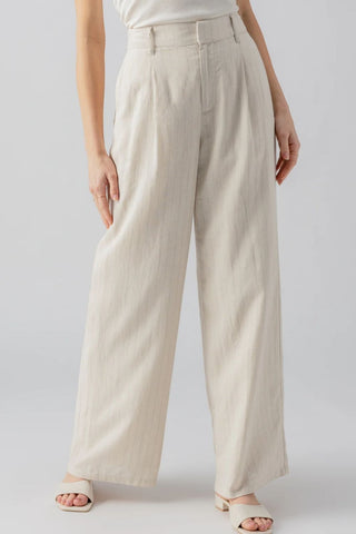 SANCTUARY | Pleat Up Trouser in Vineyard Stripe