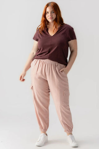 SANCTUARY | Relaxed Rebel Jogger Pant in Smokey Rose