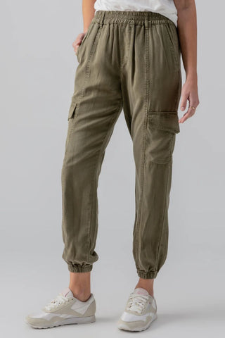 SANCTUARY | Relaxed Rebel Jogger Pant in Burnt Olive