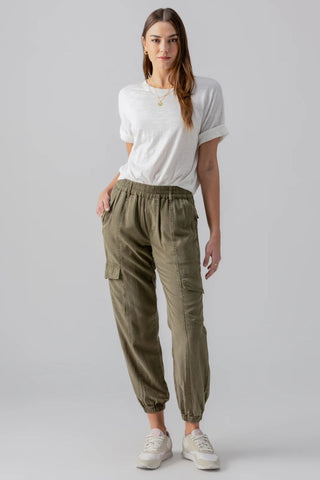 SANCTUARY | Relaxed Rebel Jogger Pant in Burnt Olive