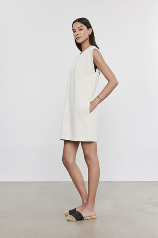 VELVET | Adeline French Terry Dress in Putty