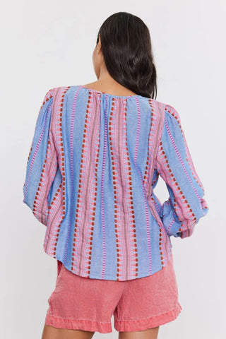 VELVET | Isla Bright Jacquard Top in Multi