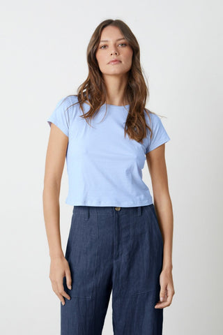 VELVET | Nina Gauzy Whisper Tee in Chill