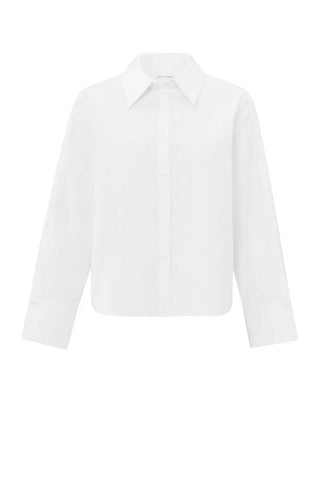 YAYA | Blouse with Button Detail in White