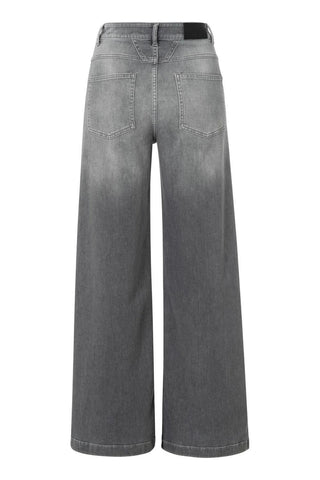 YAYA | Extra Wide Leg Jeans in Medium Grey