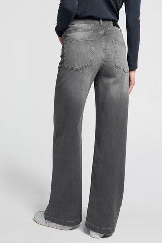 YAYA | Extra Wide Leg Jeans in Medium Grey