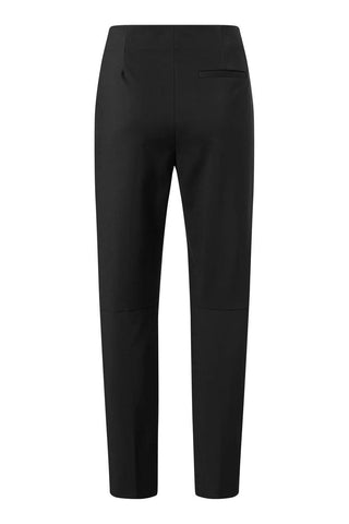 YAYA | High Waist Straight Leg Trousers in Black