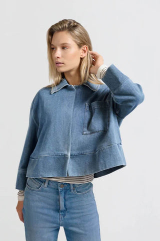 YAYA | Oversize Denim Jacket in Blue