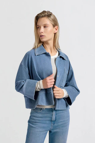 YAYA | Oversize Denim Jacket in Blue