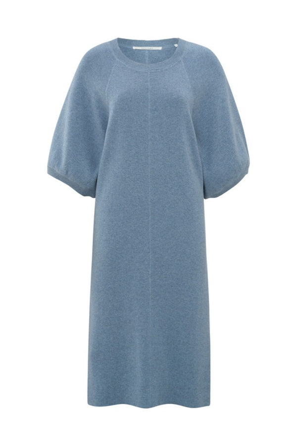 YAYA | Puff Sleeve Dress in Infinity Blue
