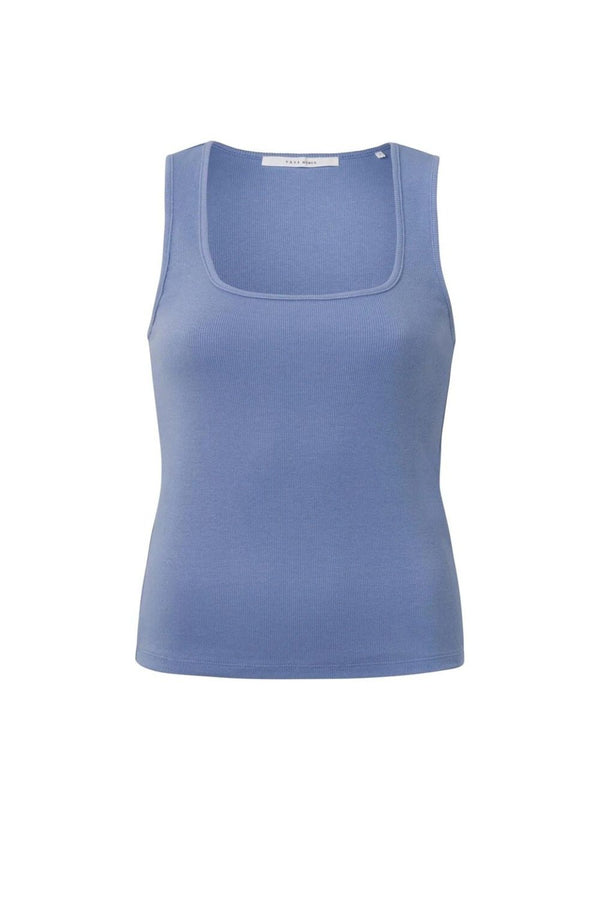 YAYA | Square Neck Tank Top in Infinity Blue