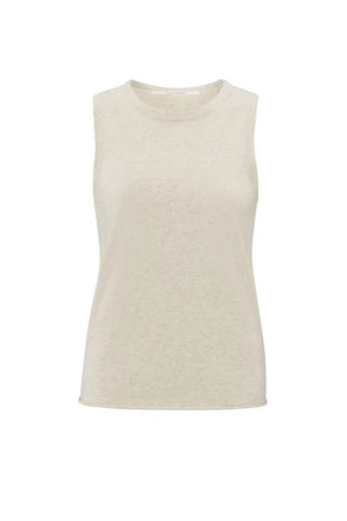 YAYA | Sweater + Tank Set in Light Beige Melange